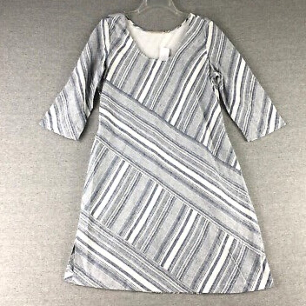 NWT Soft Surroundings SONYA Linen Blend Striped Dress - PXS